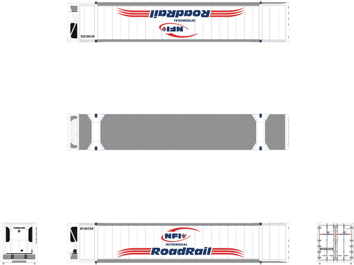 Scaletrains Roadrail Logo 3-Pack 611018, 611043, 611140 - SXT10308
