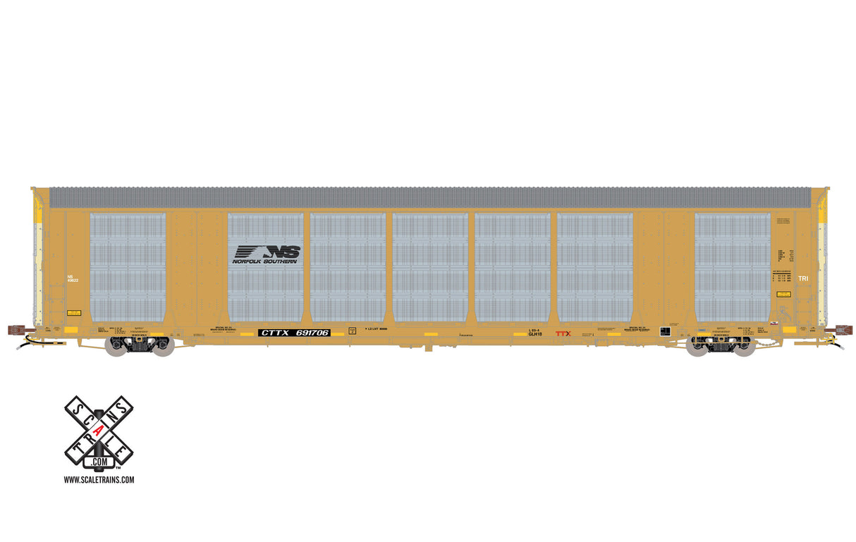 Scaletrains Rivet Counter HO Scale Gunderson Multi-Max Autorack, Norfolk Southern/Horsehead/CTTX (Run 2) 691706 - SXT32769