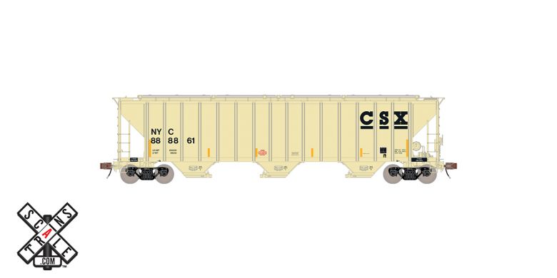 Scaletrains Rivet Counter HO Scale Pullman-Standard PS-2CD 4785 Covered Hopper, CSX # 889841 - SXT33034