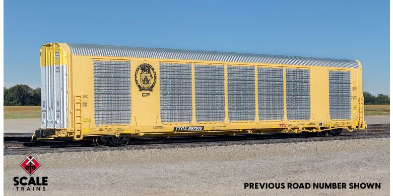 Scaletrains Rivet Counter N Scale Gunderson Multi-Max Autorack, Canadian Pacific/Beaver Logo/TTGX #697873 - SXT33736
