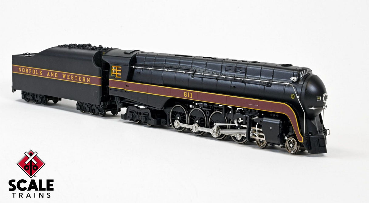 Fox Valley Models HO Scale N&W Class J 4-8-4, Norfolk & Western/Late As Built #613 - DCC Ready