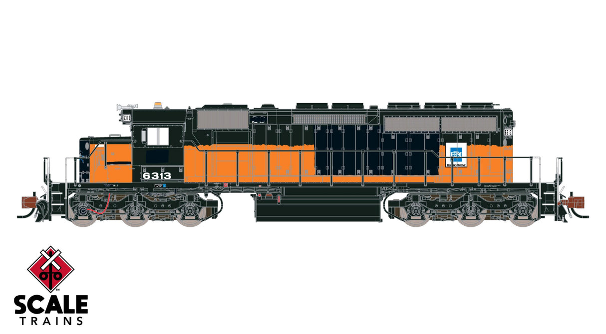 Rivet Counter N Scale EMD SD40-2, EMD Lease/ex-Milwaukee Road Bandit / 6313 / DC/DCC Ready