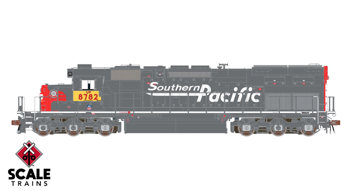 Rivet Counter HO EMD SD40T-2 - Union Pacific (UP) ex- SP Speed Lettering w/Ditch Lights #8782 - DCC Ready
