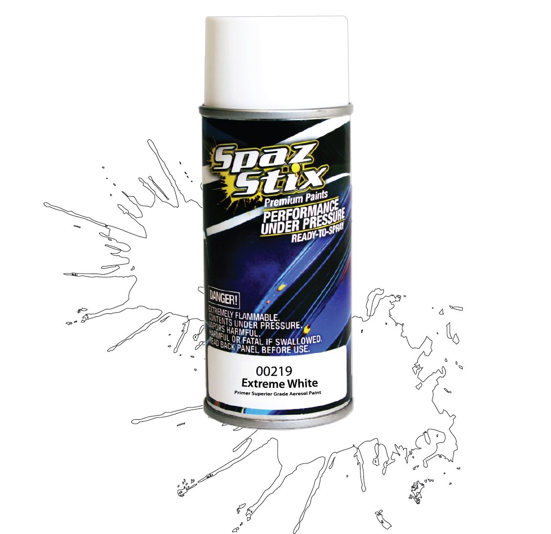Spaz Stix High Quality Sandable Primer, Aerosol Paint, 3.5oz Can - SZX00219