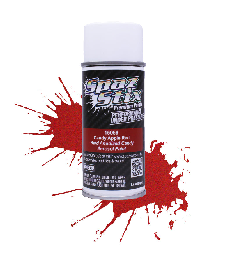 Spaz Stix Candy Apple Red Aerosol Paint, 3.5oz Can - SZX15059