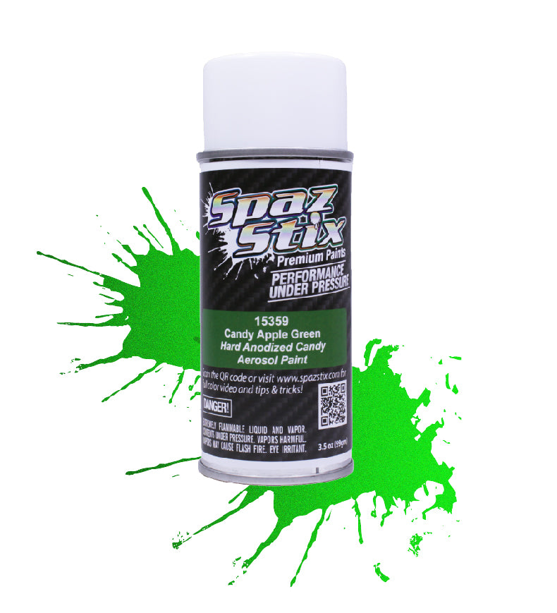 Spaz Stix Candy Apple Green Aerosol Paint, 3.5oz Can - SZX15359