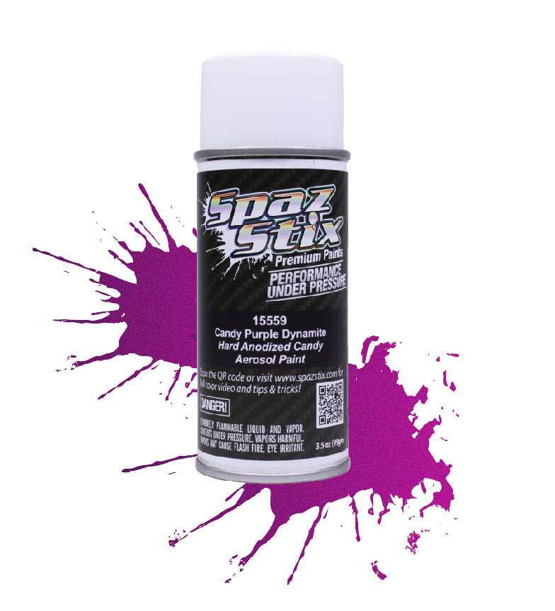 Spaz Stix Candy Purple Dynamite Aerosol Paint, 3.5oz Can - SZX15559