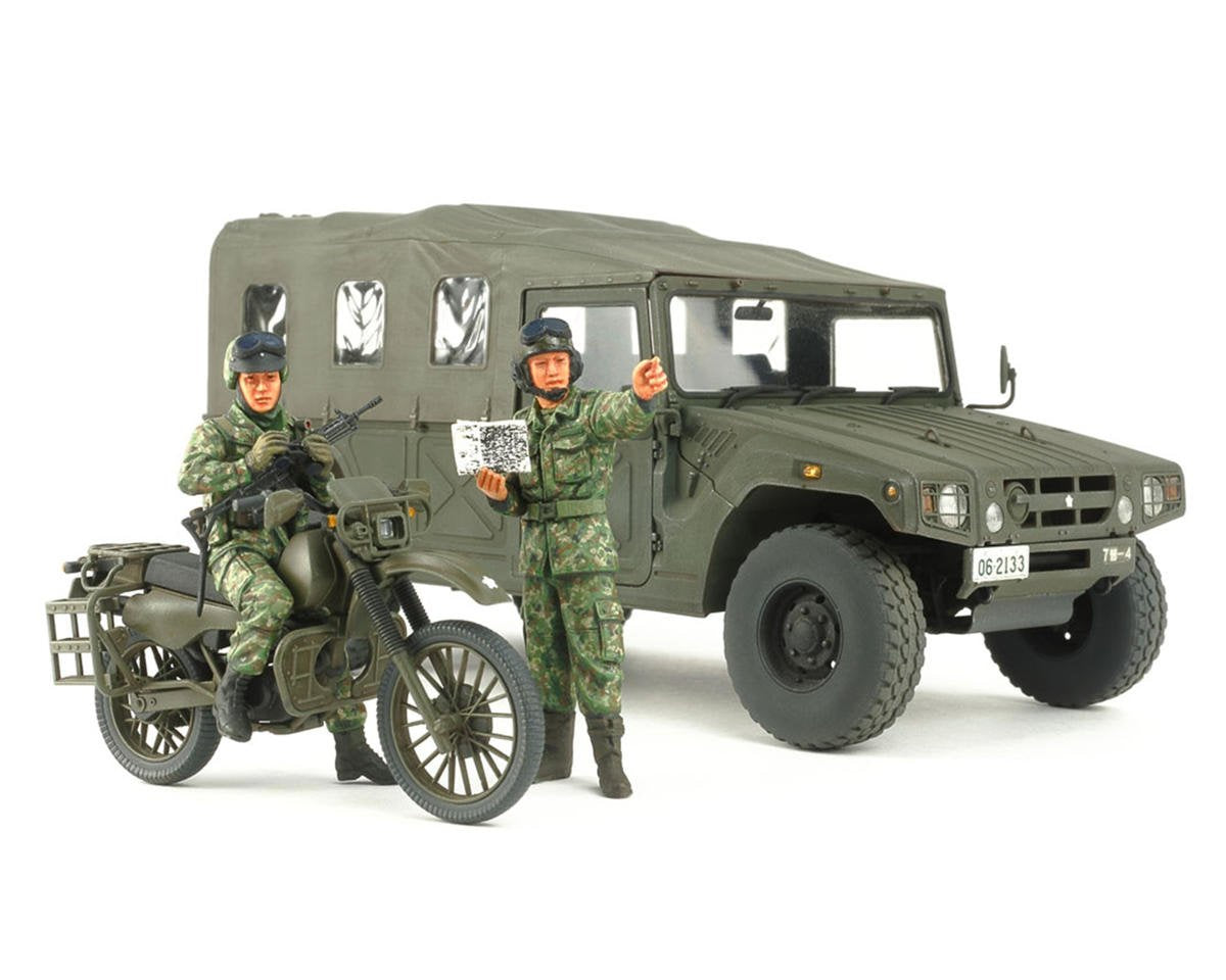 Tamiya 1/35 JGSDF Recon Motorcycle & High Mobility Vehicle Plastic Model Kit