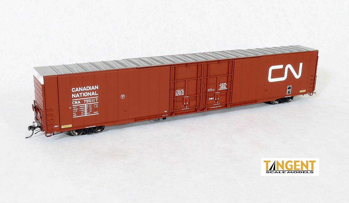 Tangent Scale Models Canadian National (CN) "Delivery 10-1978" Greenville 86' Double Plug Door Box Car #795106 - TAN25039-03