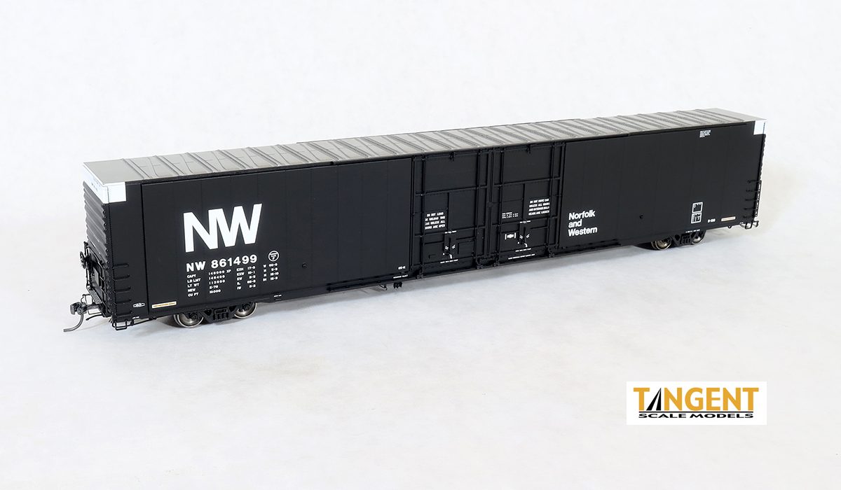 Tangent Scale Models Norfolk & Western (NW) "Delivery 1-1978" Greenville 86' Double Plug Door Box Car #861427 - TAN25042-06