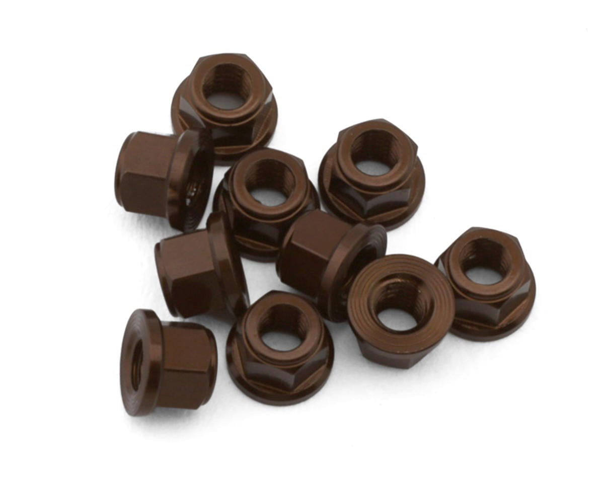 Treal Hobby Axial SCX30 Aluminum 2mm Wheel Nuts (Bronze) (10)
