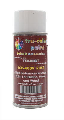 Tru-Color Paint Aerosol Spray Paint 4.5oz 135ml Can -- Gloss Rust - TUP4009