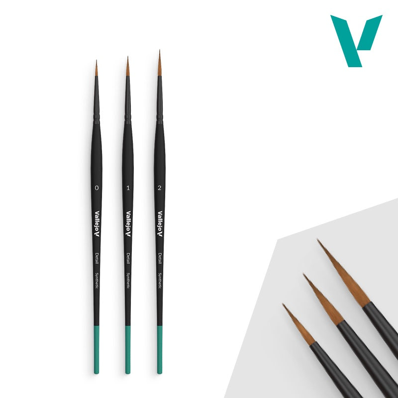 Vallejo B02991 Detail Design Brush Set 0-1-2