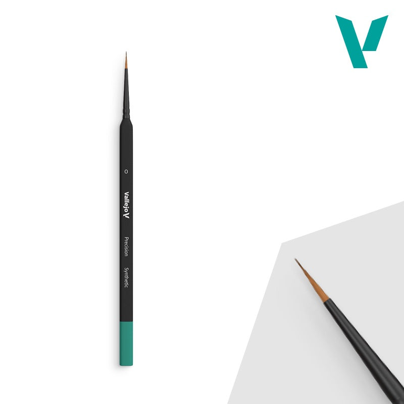 Vallejo B03000 Precision series Synthetic Brush Triangle Handle #0