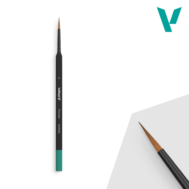 Vallejo B03002 Precision series Synthetic Brush Triangle Handle #2