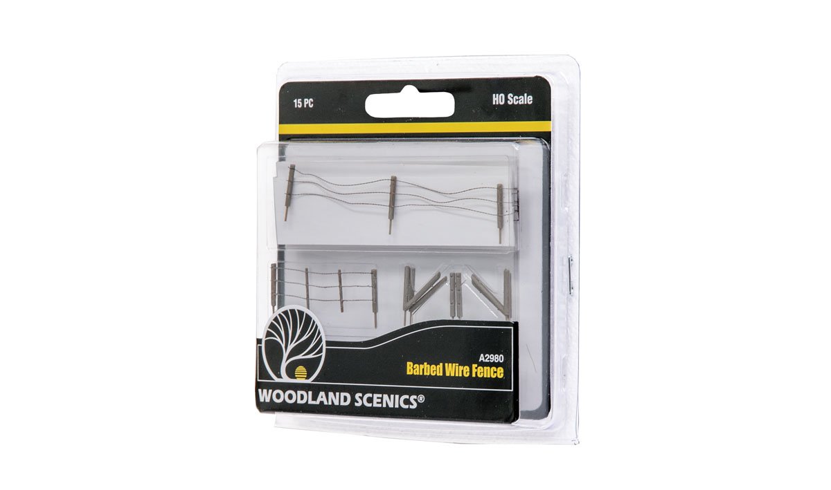 Woodland Scenics HO Barbed Wire Fence - WOOA2980