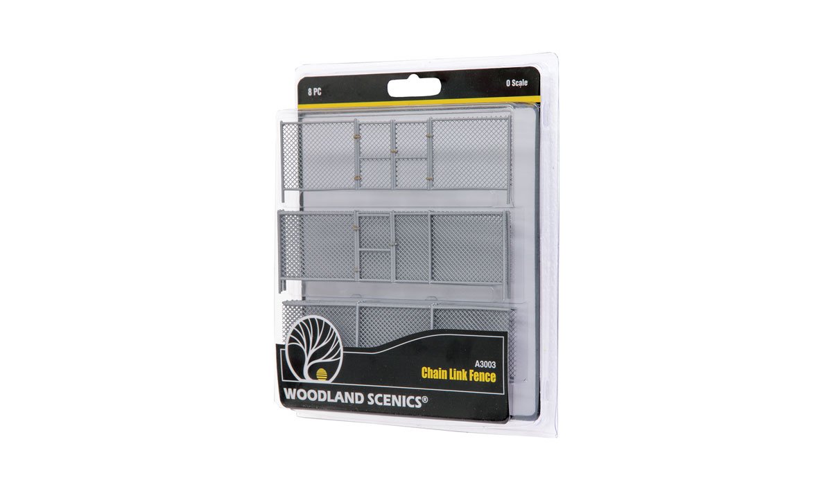Woodland Scenics O Scale Chain Link Fence - Kit with Gates, Hinges & Planter Pins -- Total Scale Length: 192' 58.5m - WOOA3003