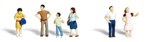 Woodland Scenics Scenic Accents(R) Figures -- Window Shoppers pkg(6)