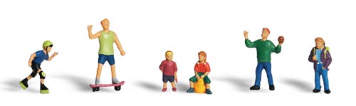 Woodland Scenics Scenic Accents(R) Figures -- Kids At Play pkg(6) - WOOA1830