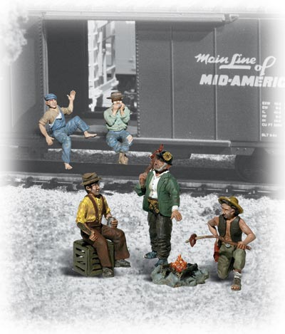 Woodland Scenics Hobos - Scenic Accents(R) -- pkg(6) - WOOA1860