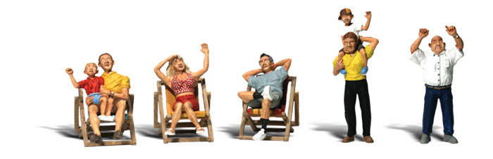 Woodland Scenics Spectators & Chairs - Scenic Accents(R) -- pkg(7) - WOOA1881