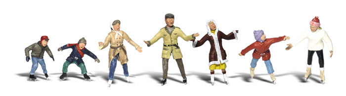 Woodland Scenics HO Ice Skaters - WOOA1899