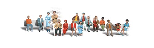 Woodland Scenics HO Sixteen Passengers - WOOA1908