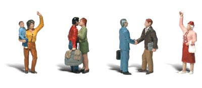 Woodland Scenics Goodbye People - Scenic Accents(R) -- pkg(4) - WOOA1912