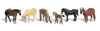 Woodland Scenics Farm Horses - Scenic Accents(R) -- pkg(6) - WOOA2141