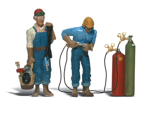 Woodland Scenics Accents(R) G Scale Figures -- Welder Brothers - WOOA2544