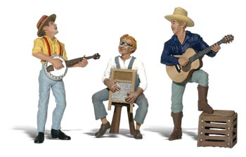 Woodland Scenics Accents(R) G Scale Figures -- Pickin' and Grinnin' - WOOA2546