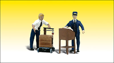 Woodland Scenics Scenic Accents(R) Figures -- Dedicated Depot Workers - WOOA2555
