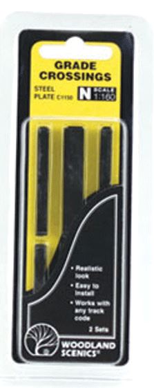 Woodland Scenics N Grade Crossing, Steel Plates - WOOC1150