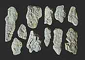 Woodland Scenics Rock Molds - 5 x 7" 12.7 x 17.7cm -- Surface Rocks - WOOC1231
