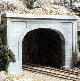 Woodland Scenics Double-Track Tunnel Portal (Hydrocal Plaster Casting) -- Concrete - WOOC1256