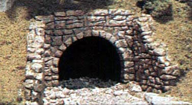 Woodland Scenics Culverts (Hydrocal Plaster Castings) pkg(2) -- Random Stone - WOOC1264