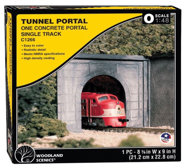Woodland Scenics O Tunnel Portal, Concrete - WOOC1266