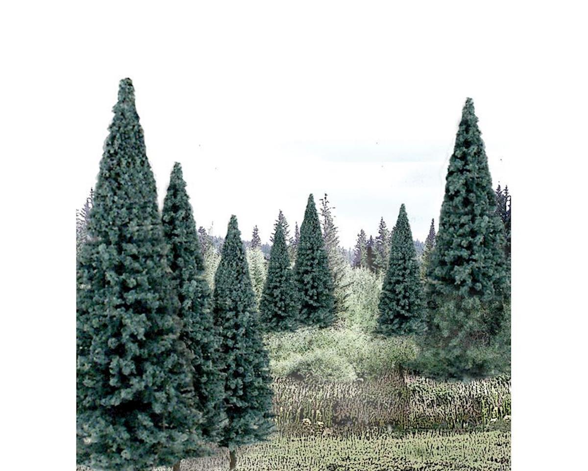 Woodland Scenics Ready Made Trees Value Pack, Blue Spruce 4-6" (13) - WOOTR1588
