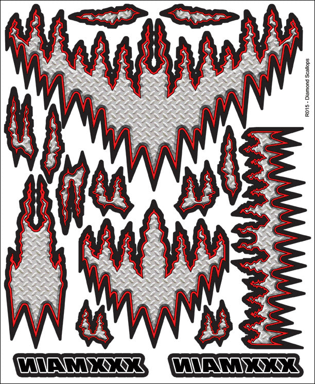 XXX Main Racing Diamond Scallops Internal Graphic - XXXR015