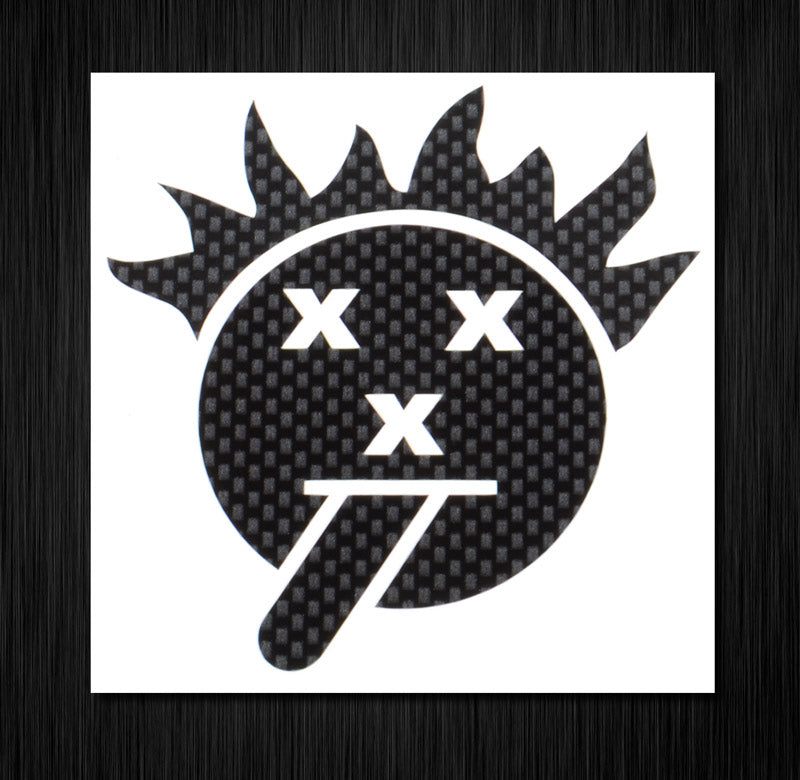 XXX Main Racing Psycho XXX Smile - Carbon Vinyl Decal - XXXV001C