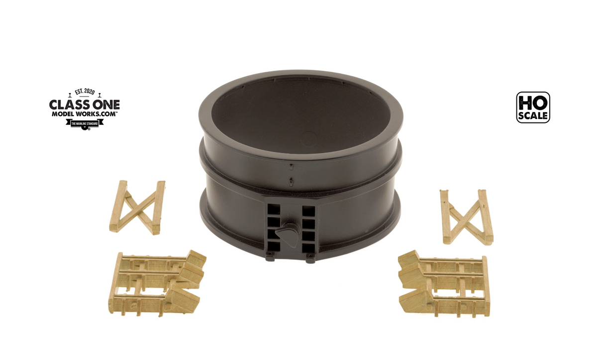 Class One Model Works HO Steel Ladle Section & Cribbing