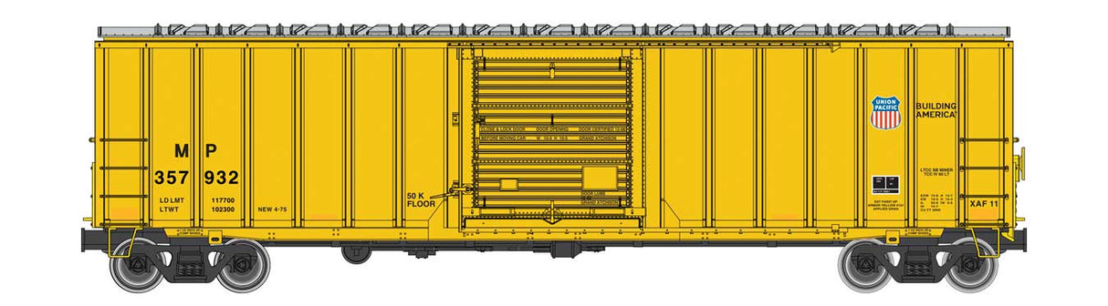 WalthersMainline HO Rocket Train Buffer Car Ready to run -- Missouri Pacific (MP) #357932