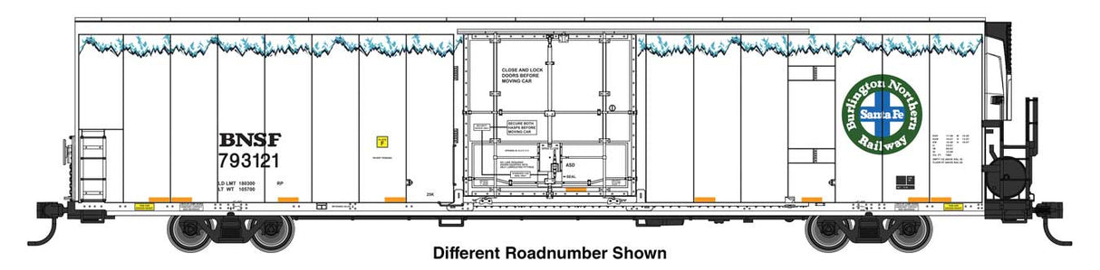 WalthersMainline HO 72' Modern Refrigerator Boxcar - Ready to Run -- BNSF #793431