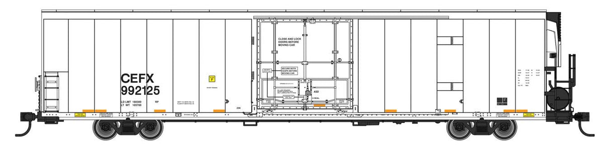 WalthersMainline HO 72' Modern Refrigerator Boxcar - Ready to Run -- CEFX #992125