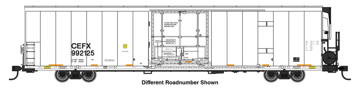 WalthersMainline HO 72' Modern Refrigerator Boxcar - Ready to Run -- CEFX #992136