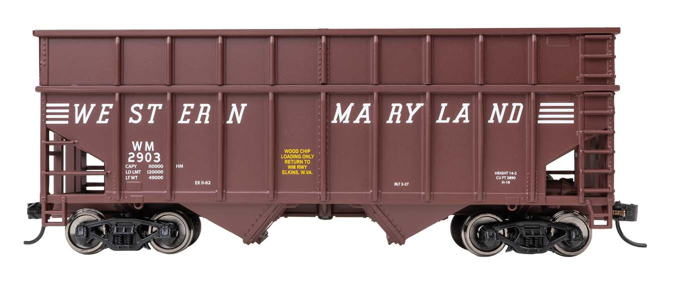 りんご　ワゴン WalthersMainline HO 36' Wood Chip Hopper - Ready to Run -- Western