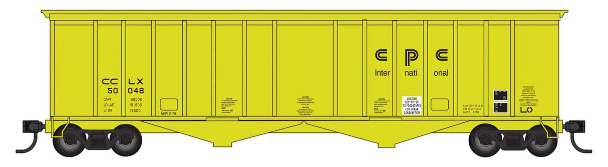 WalthersMainline HO 50' 2-Bay Airslide(R) Covered Hopper - Ready to Run -- CPC International CCLX #50048