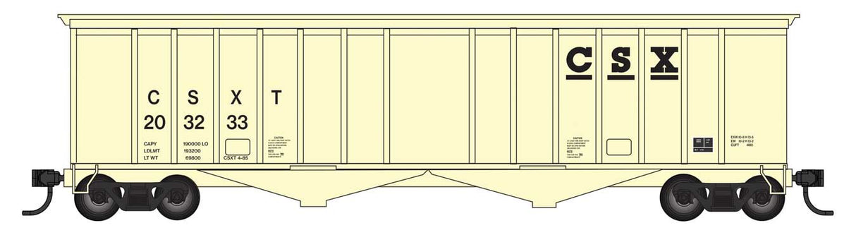 WalthersMainline HO 50' 2-Bay Airslide(R) Covered Hopper - Ready to Run -- CSX #203233