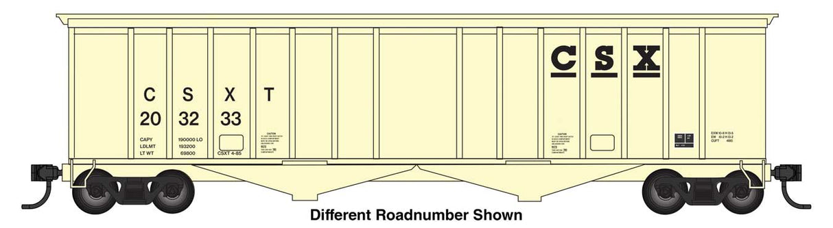 WalthersMainline HO 50' 2-Bay Airslide(R) Covered Hopper - Ready to Run -- CSX #203409