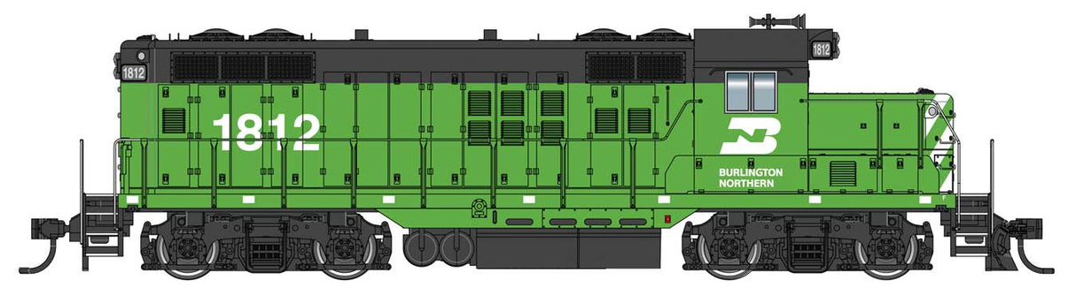 WalthersMainline HO EMD GP9 Phase II with Chopped Nose - ESU(R) Sound and DCC -- Burlington Northern #1812